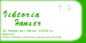 viktoria hanser business card